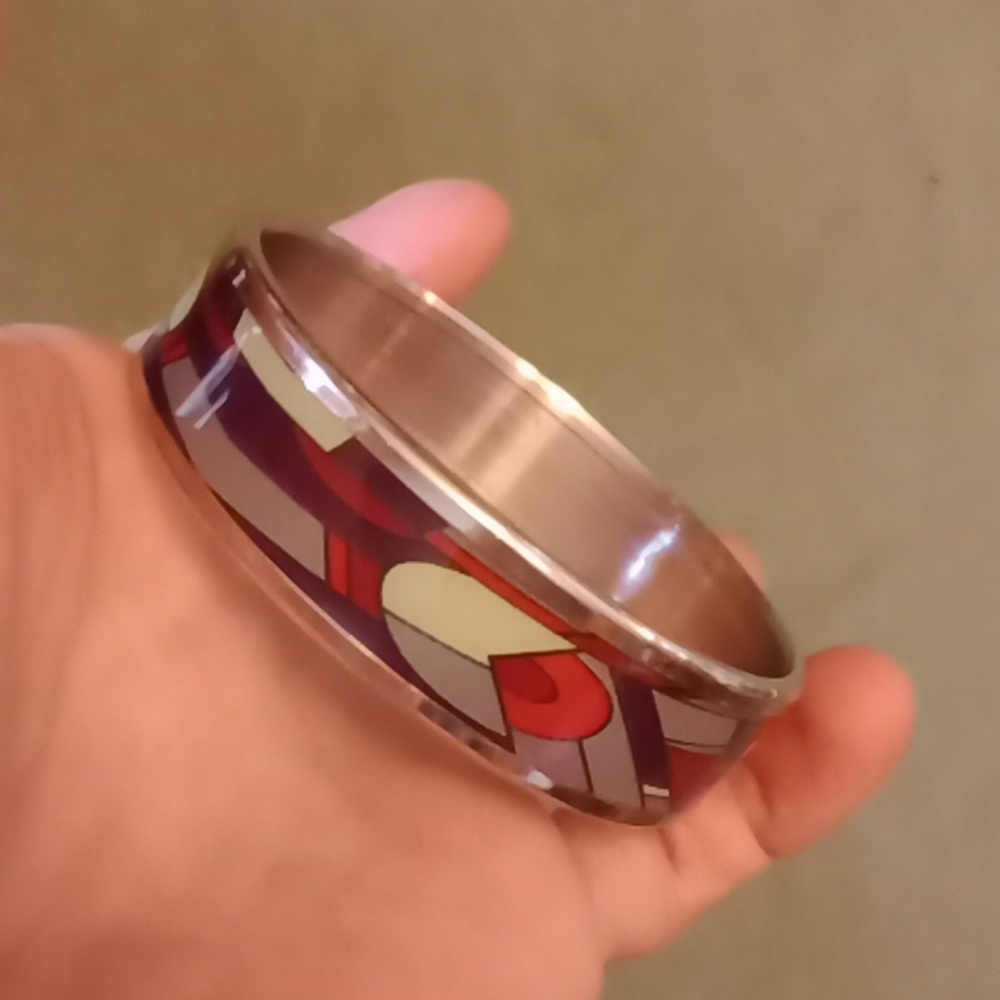 Steel stamped Bangle #830